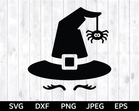 Witch Hat SVG Witch SVG Witch Silhouette & Cricut Cut File - Etsy