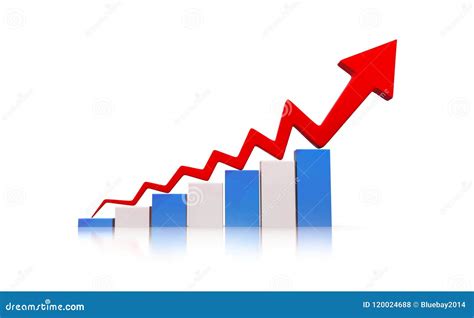 Economic growth graph stock illustration. Illustration of manufacturing ...