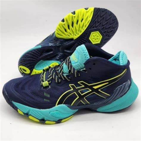 Jual Promo Akhir Tahun Sepatu Voli Volly Asics Metarise Black Red