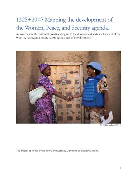 1325+20=? Mapping the development of the Women, Peace, and Security agenda – Conjugal Slavery in War