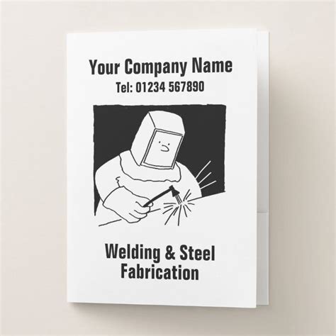 Welding And Fabrication Pocket Folder In 2021 Welding