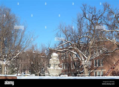 The Augustana University Campus in the winter in Sioux Falls, South ...