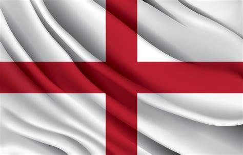 england national flag waving realistic vector illustration 9287763 ...