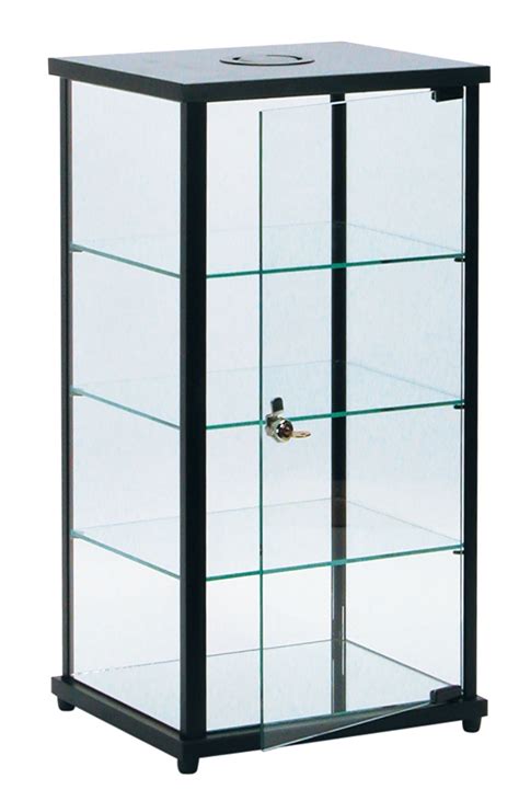 18 H x 8 D x 30 L Upright Glass Lock Included SSWBasics Countertop Display Case Display & Curio ...