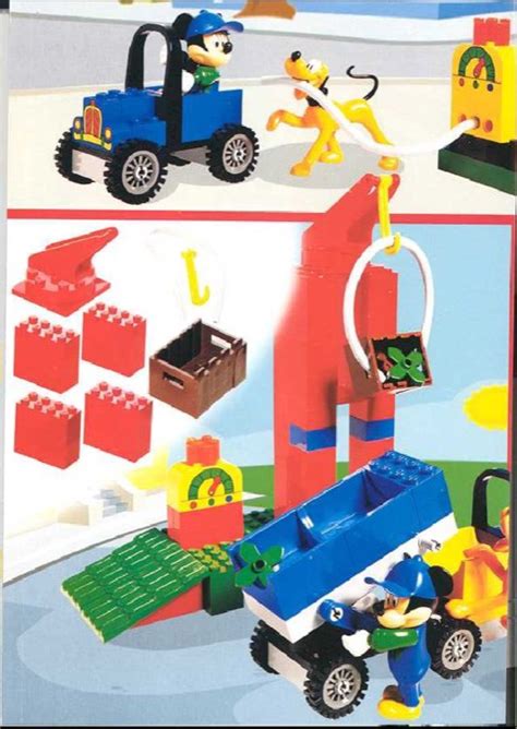 LEGO 4166 Mickey's Car Garage Instructions, Mickey Mouse - {None}