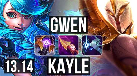 GWEN Vs KAYLE TOP 6 Solo Kills 300 Games Dominating KR Diamond