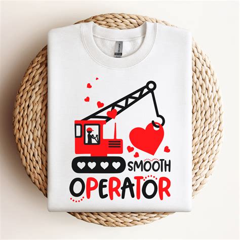 Smooth Operator Svg Valentines Day Love Bulldozer T Shirt Design Svg