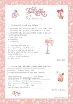 St Valentine S Listening By Rakhimova Teaching Tpt