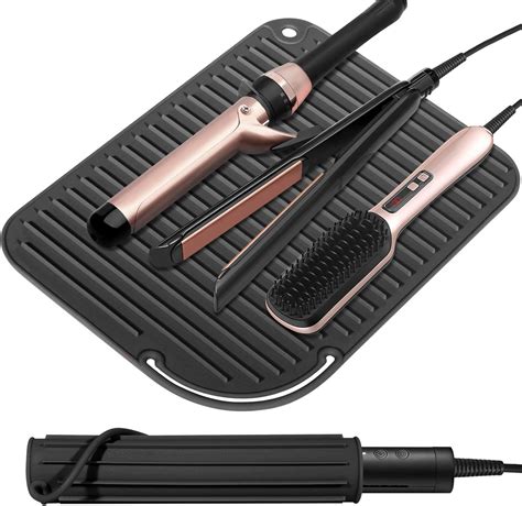 Amazon Quccefods Heat Resistant Mat Large Silicone Hot Hair Tools Holder For Curling Irons