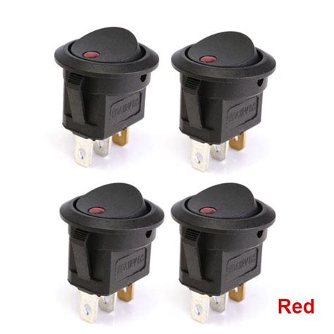Купить 4 шт./компл., 12 В, круглый кулисный переключатель, 2 положения ...