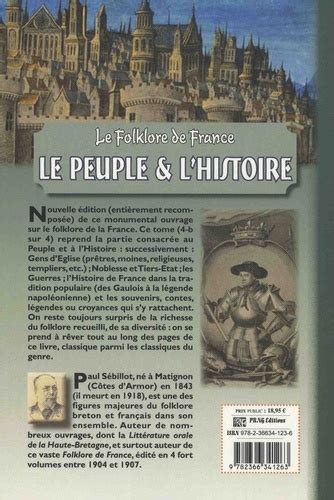 Le folklore de France Tome 4 B Le peuple et de Paul Sébillot