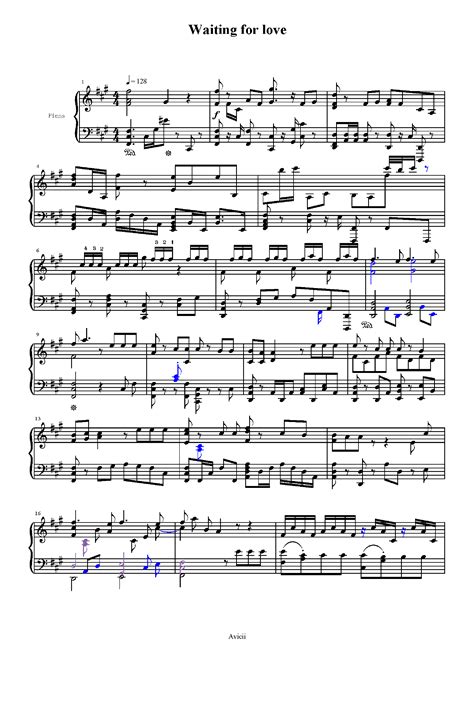 Waiting For Love Arr Avicii By Avicii Sheet Music For Piano Solo At Sheet Music Direct