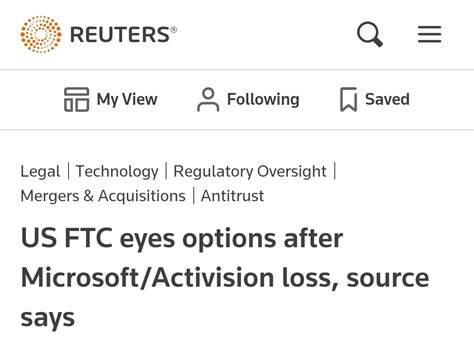 Peterovo On Twitter According To A Report By Reuters The Ftc