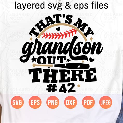 Baseball Grandma Svg Thats My Grandson Out There Svg Etsy