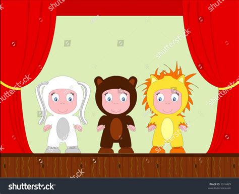 Theater Kids Stock Vector Illustration 1914429 : Shutterstock