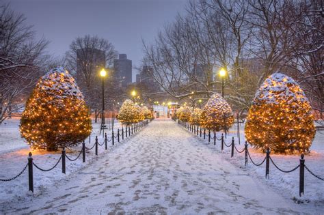 Beautiful Boston Even In The Snow Christmas In Boston Boston Public