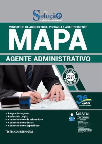 Apostila Concurso Mapa Agente Administrativo MercadoLivre