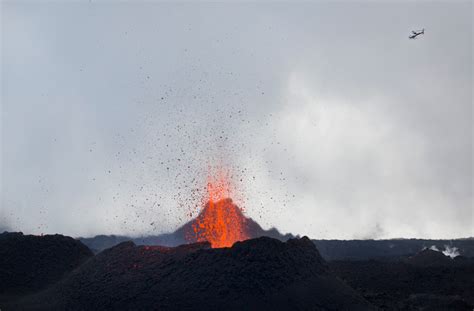 Photo Gallery Highly Active Volcano Erupts On French Island Amid Media