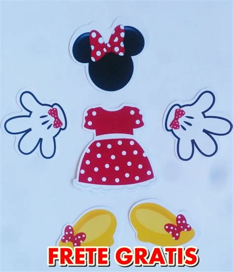 Frete Gratis Minnie Apliques Elo Produtos Especiais