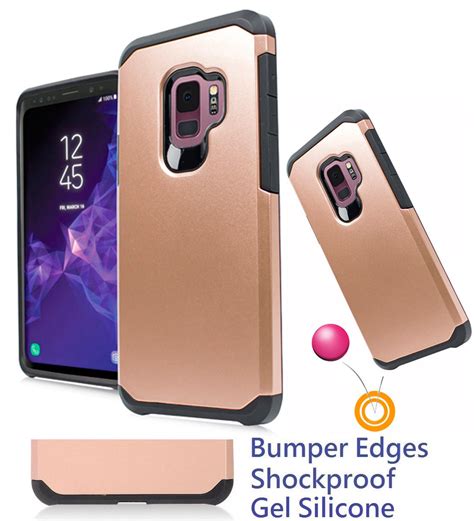 For 58 Samsung S9 Galaxy S 9 G960 Case Phone Case Shock Proof Edges Hybrid Layers Slim Bumper