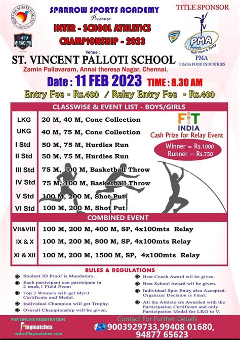 Inter School Athletics Championship 2023