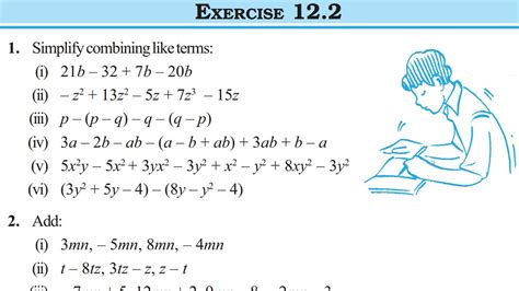 Full Ex 12 2 Ch 12 Algebraic Expression Class 7 Maths Rbse Cbse Ncert Youtube