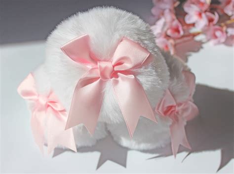 Kawaii Bunny Tail Butt Plug Cute Glass Anal Plug Toy For Women DDLG Coquette Gift Sexy Bunny