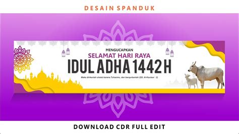 Cara Membuat Desain Spanduk Di Coreldraw Edisi Idul Adha Youtube