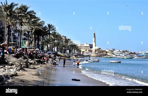 The City Beach Alexandria Egypt Stock Photo Alamy