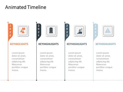 Animated Timeline Template For MS PowerPoint Google Slides