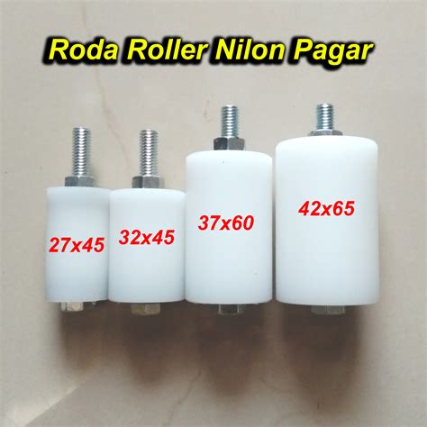 Roda Roller Nilon Roler Pintu Pagar Stainless Bearing Pintu Pagar