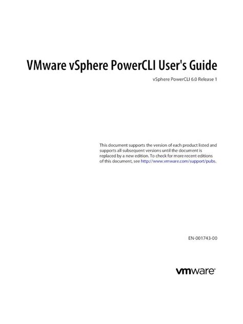 PDF VMware VSphere PowerCLI User S Guide OpenTopic VMware VSphere