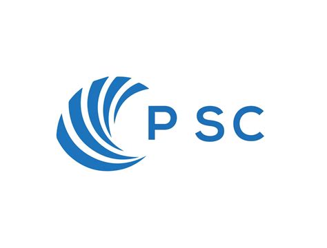 PSC letter logo design on white background. PSC creative circle letter logo concept. PSC letter ...