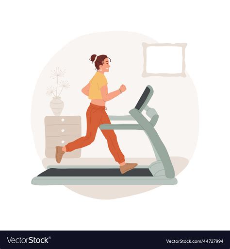 Treadmill isolated cartoon Royalty Free Vector Image