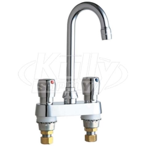 Chicago E ABCP Hot And Cold Water Metering Sink Faucet KullySupply