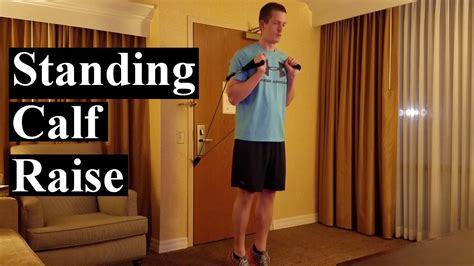 How To Bands Standing Calf Raise Youtube