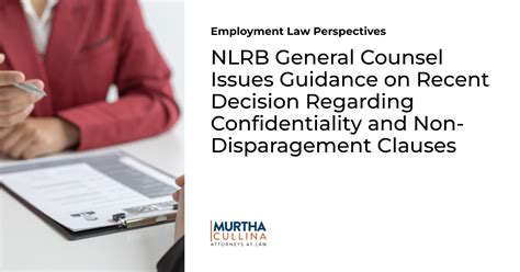 Nlrb General Counsel Issues Guidance On Recent Decision Regarding