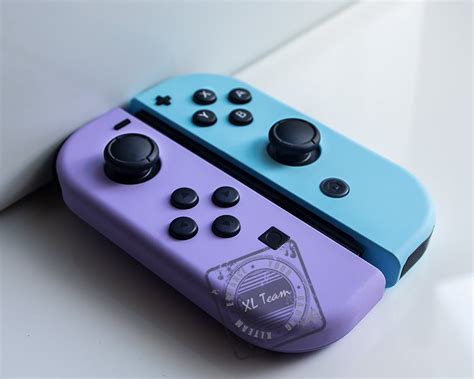 Custom Pastel Purple Y Blue Nintendo Switch Joy Con Joycon Etsy España