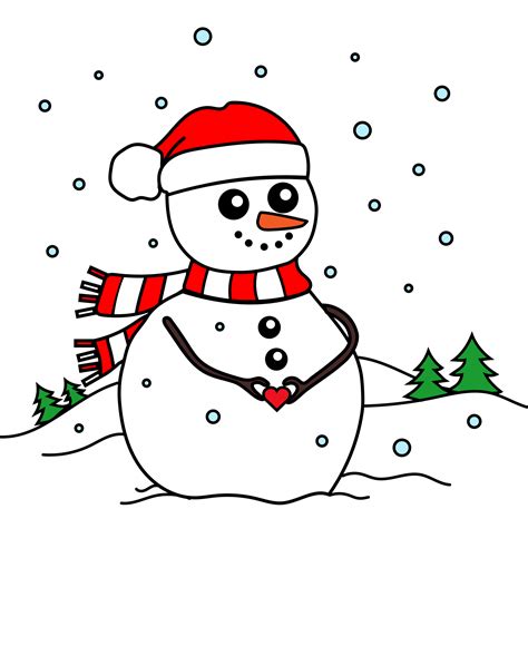 snowman illustration  stock photo public domain pictures