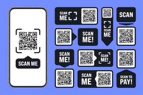 Premium Vector Scan Me Qr Code Sticker Online Payment Special Offer