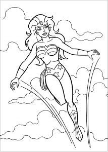 Coloriages De Wonder Woman Faciles Pour Enfants Gratuits Imprimer