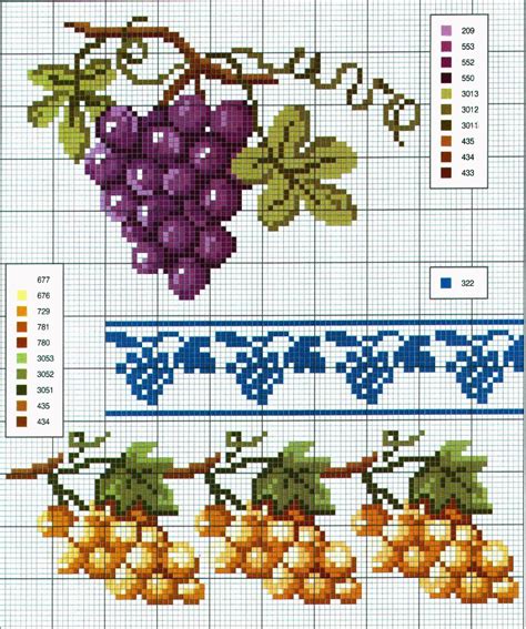 Schemi A Punto Croce Cornici E Bordi Con Fiori Colorati