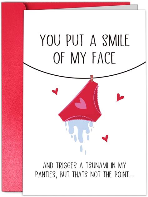 Tqdaiker Funny Valentines Day Card For Husband Naughty Vday T For