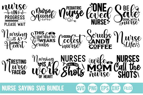 Nurse Saying Bundle Graphic By Buysvgbundles · Creative Fabrica