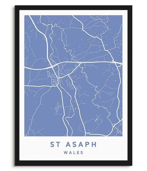 St Asaph, Wales – Map – Plume