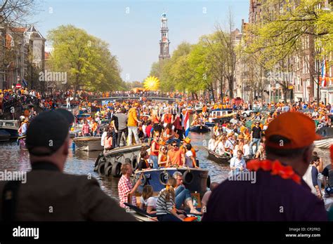 Kingsday Kings Day King S Day In Amsterdam Canal Parade In The