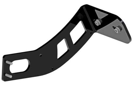 Side Mount Licence Plate Bracket Medium Pro Black Matte For Dyna 06 17