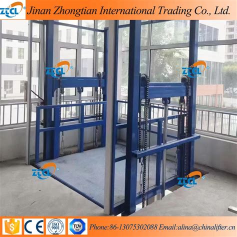 6000kg Hydraulic Goods Lift Cargo Lift Elevator Industrial Lift For