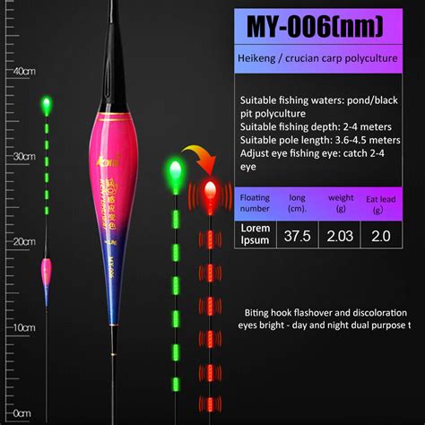 Luminous Fishing Led Light Float Top Water Electronic Buoy Fishing Gear