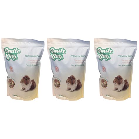 Корм для морской свинки премиум Smile King (Беларусь), 3 упак по 600г ...